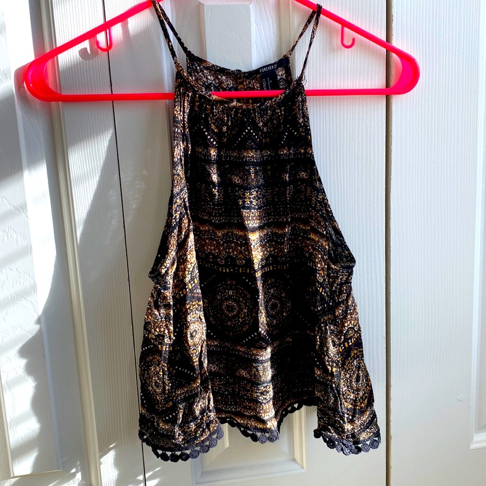 Boho Forever 21 Crop Top